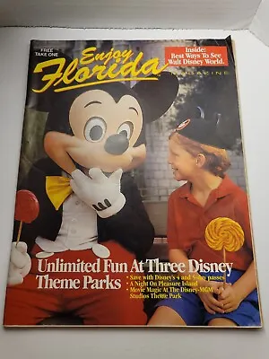 Enjoy Florida Magazine Orlando Edition Dec 1993 - Feb 1994 Mickey Mouse Cover • $5.99