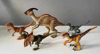 Mattel Jurassic Park Lot Of 5 Dinosaur Action Figures. Raptors. Great Shape! • $26