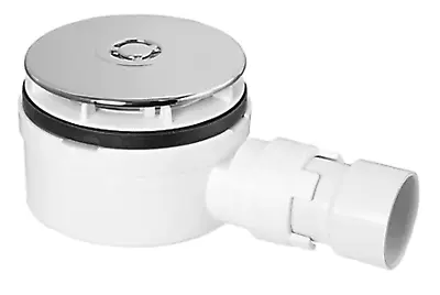 Mcalpine Shower Trap  Non-return Valve  1 1/2  Outlet Chrome 90mm St90cp10-nrv • £22.47