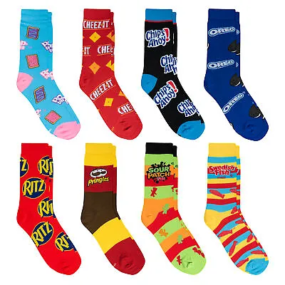 Crazy Socks Fun Socks For Men Women Snack Food & Candy 8 Pair Crew Large • $34.99