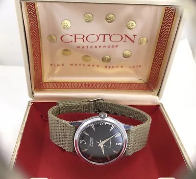 Vintage Croton Aquamatic Waterproof Cal. ETA 1256 17J Automatic Working. • $175