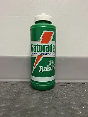 Vintage Gatorade 32oz Squeeze Water Bottle Green “Property Of” • $30