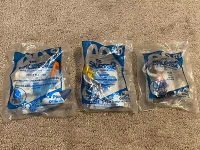 Lot Of 3 2013 The Smurfs 2 Movie Mcdonalds Happy Meal Toys - 4 / 11 / 16 • $0.99