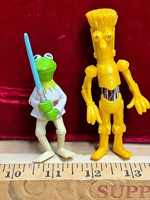 Disney Star Wars Muppets Theme Park Figures KERMIT JEDI SKYWALKER & BEAKER C-3PO • $17.99