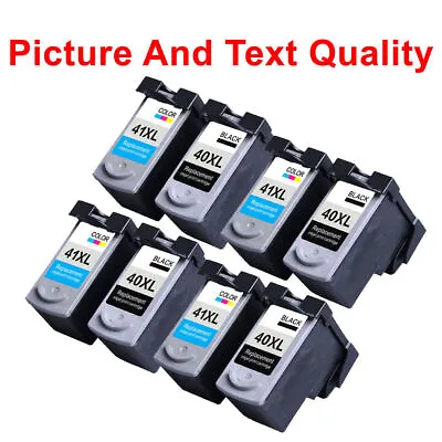 8 Ink Cartridge For Canon PG40 CL41 IP2400 IP2500 IP2600 MP150 MP160 MP180 • £99.99