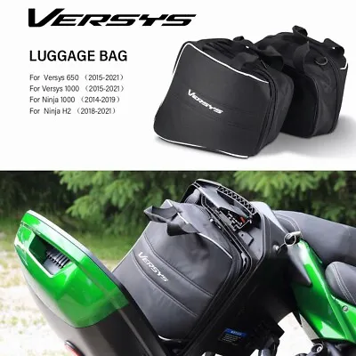 Saddle Luggage Bags For Kawasaki Versys 650 Versys 1000 Ninja 1000 H2 KQR 28L • $91.95