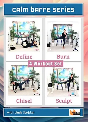 Ballet Barre Toning Workout DVD Barlates Body Blitz CALM BARRE SERIES 4 Workouts • $11.99
