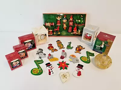 30 Christmas Ornaments Mixed Lot Hallmark Papel Ceramics Mini Wood & More! VTG • $29.99