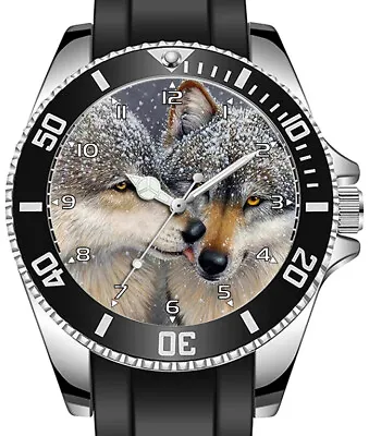 Wolf Pair Love Sporty Unique Stylish Wrist Watch • $107.49