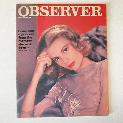 Observer Magazine Sept 82 Princess Grace Obit John Cage Martin Amis Ford Sierra • £8.99