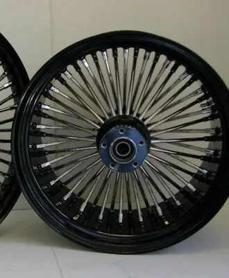 NEW IN BOX 1 DNA Specialty BLACK MAMMOTH 18x10.5 52 FAT SPOKE WHEEL HARLEY • $499