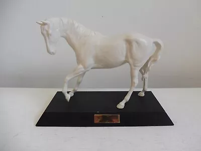 Vintage Beswick Spirit Of Youth Horse Figurine - White Matt On Plinth • £12.99