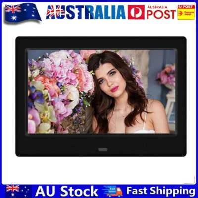 $50.39 • Buy 7 Inch LED 800x480 Digital Photo Frame Alarm Clock MP3 Movie Player (Black) AU
