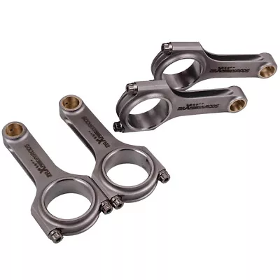 Forged 4340 H-Beam Connecting Rods Set For Honda Acura H23 F22 Standard 142mm • $385.67