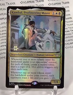 FOIL Prerelease KAMBAL PROFITEERING MAYOR Mtg NM Outlaws Thunder Junction Rare • $5.99