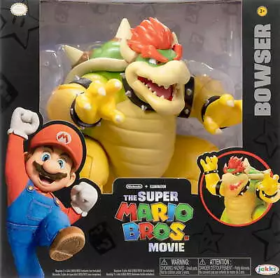 The Super Mario Bros. Movie 7 Inch Feature Bowser Action Figure With Fire • $23