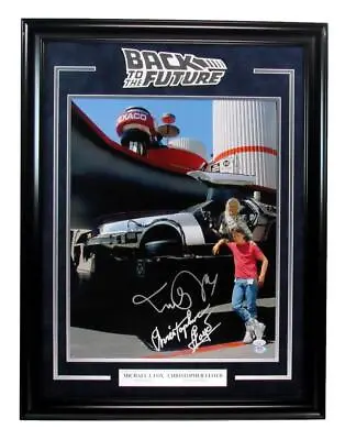 Michael J Fox/Christopher Lloyd Dual-Autographed 16x20 Photo Framed JSA 184601 • $689