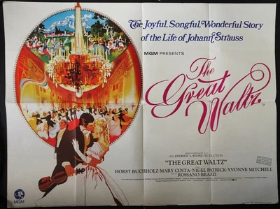 £24.99 • Buy The Great Waltz Quad Poster Original 1972 Johann Strauss Horst Buchholz