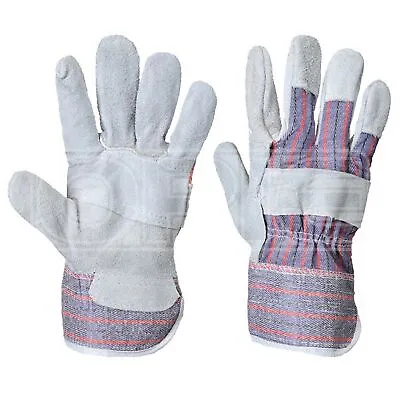 Canadian Rigger Gloves - Grey - Pack Of 12 - PORTWEST A210GRRXL • £28.16