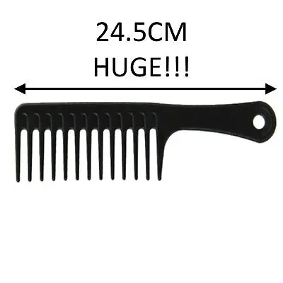 Massive Jumbo Wide Tooth Detangler Big Huge Comb Handle Afro Curly Hair Brush UK • £2.79