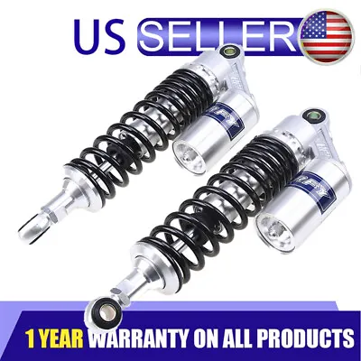 US Pair Round Hole End 320mm 12.5  Motorcycle Rear Shock Absorber Universal • $83.99