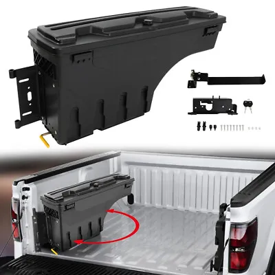 Truck Bed Storage Tool Box Swing Case For 2019-2021 Dodge Ram 1500 Left Side Blk • $84.84