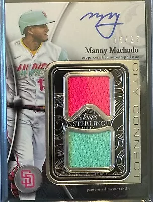 MANNY MACHADO 2024 Topps Sterling City Connect # /25 SP Padres • $82