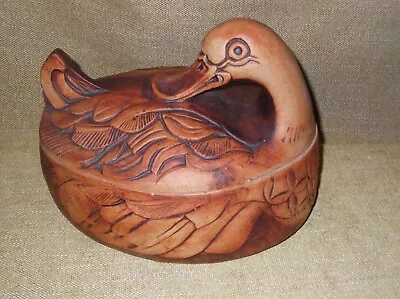 Quantock Design Pottery Duck Lidded Dish • £12