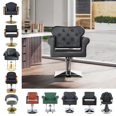 360°Swivel Hydraulic Barber Chair Hair Beauty Salon Spa Recline Chairs HeavyDuty • £55.95