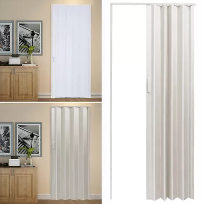 £59.95 • Buy Plastic Folding Door PVC Gloss Washable Doors Sliding Panel Divider 6MM/10MM
