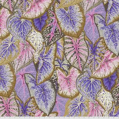 1/2 Metre Kaffe Fassett Caladiums PWPJ108 Pastel - Cotton Quilting Fabric • £8.60