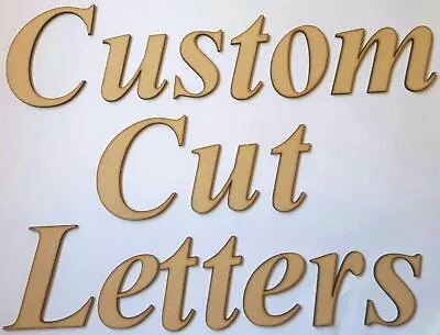 WOOD LETTERS MDF Custom Cut Wooden Words Personalised Names Signs Price / Letter • $11