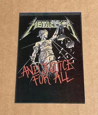 Metallica - ...And Justice For All RARE Vintage Sticker • $12