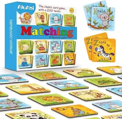  Animal Letter Memory Game ABC Learning For Toddlers Fun Matching Game  • $22.34