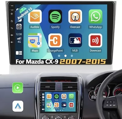 9  For 2007-2015 Mazda CX-9 Android 10 Car Stereo Radio GPS Navi Carplay WiFi FM • $110