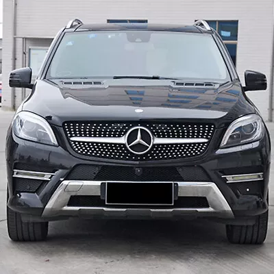 For Mercedes Benz ML Class W166 Diamond Style 2013-2015 Front Grille Grill • $189.99