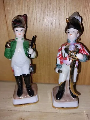 £6.95 • Buy Pair Of 5  Vintage Porcelain Figures Of Soldiers / Officers ~ Alfretto / Maruri