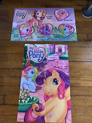 Vintage MLP My Little Pony G3 2008 Poster Lot Pinkie Pie Rainbow Dash • $30