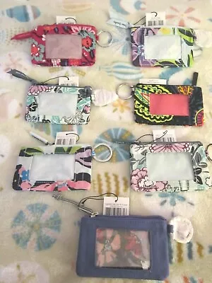 $11 W F/S Vera Bradley Zip ID CASE/PURSE W/Key Ring NWT UP TO 20% OFF TOTAL  • $11