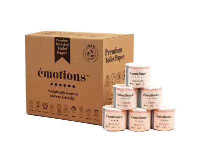 $99.08 • Buy 48PK Emotions Premium 100% Bamboo Toilet Paper/Rolls 4Ply 360 Sheets White