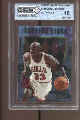 1995-96 Michael Jordan Ultra Scoring Kings Hot Packs Gem Mint 10 Chicago Bulls • $170.99