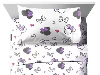 Minnie Mouse  Purple Love  Kids Microfiber Sheet Set - W6067804201 • $46.95