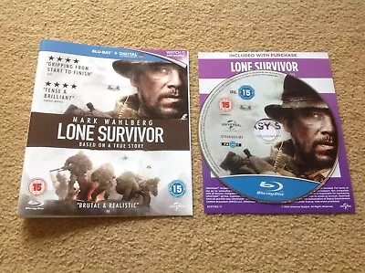 Lone Survivor Blu-Ray (2014) Mark Wahlberg Cover & Disc ONLY No Case & FREE POST • £1.99