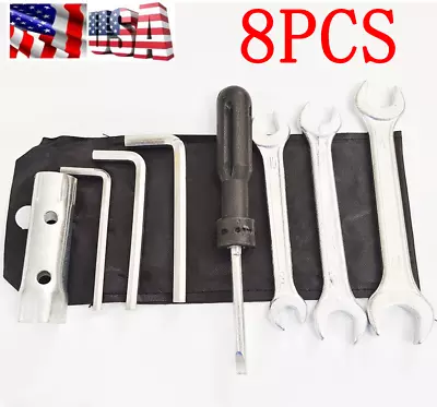 8 Pcs Motorcycle Tool Accessories Kit Allen Wrench Spark Plug Sleeve Screwdriver • $15.03