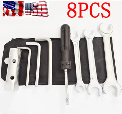 8PCS Motorcycle Repair Allen Wrench Spark Plug Sleeve Screwdriver Tool Kit (USA) • $16.50