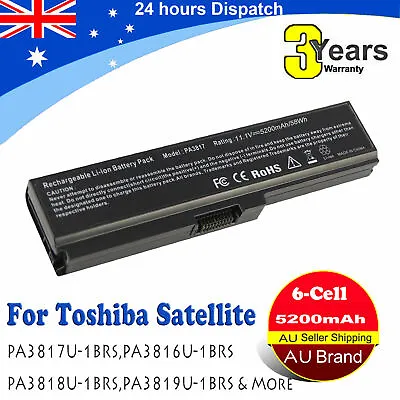 For Toshiba Satellite P750 P750D P770 P775 Laptop Battery PA3817U-1BRS PA3819 H • $30.99
