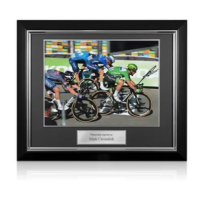 £154.99 • Buy Mark Cavendish Signed Cycling Photo: 34th Stage Victory. Deluxe Frame