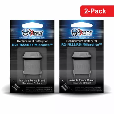 Improved! Invisible Fence Brand Compatible Battery-R21R22Microlite (2 Pack) • $19.99