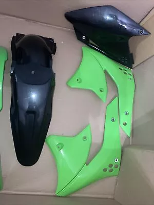 Kawasaki KX250 2007 2006 To 2008  6 Piece Plastics Kit Made In Italy USED 🇮🇹 • $99.96