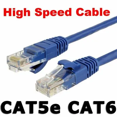 $3.75 • Buy Fast CAT6 Ethernet Cable Network LAN Cord Patch Data Extension Internet CAT5e